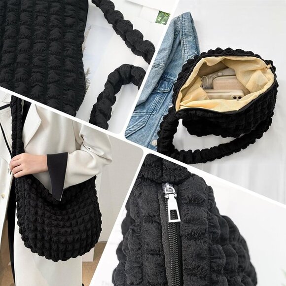 Foldable Travel Bag Nylon Lightweight Tote Large Capacity Daily Use - Picture 2 of 6